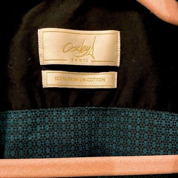 🌷 Oxley🌷 Premium Cotton Hunter Green Button Down Shirt - Picture 4 of 6